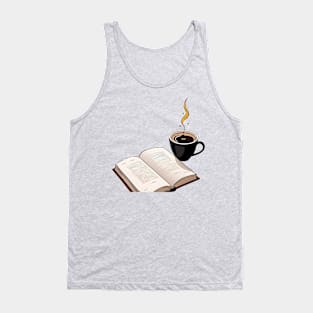 book and Coffee Tank Top